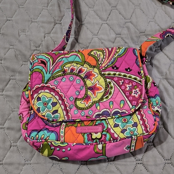 Vera Bradley Pink Swirls Crossbody Bag - Picture 4 of 7